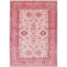 Bungalow Rose One-of-a-Kind Graver Hand-Knotted Silk Pink Area Rug BGLS3361
